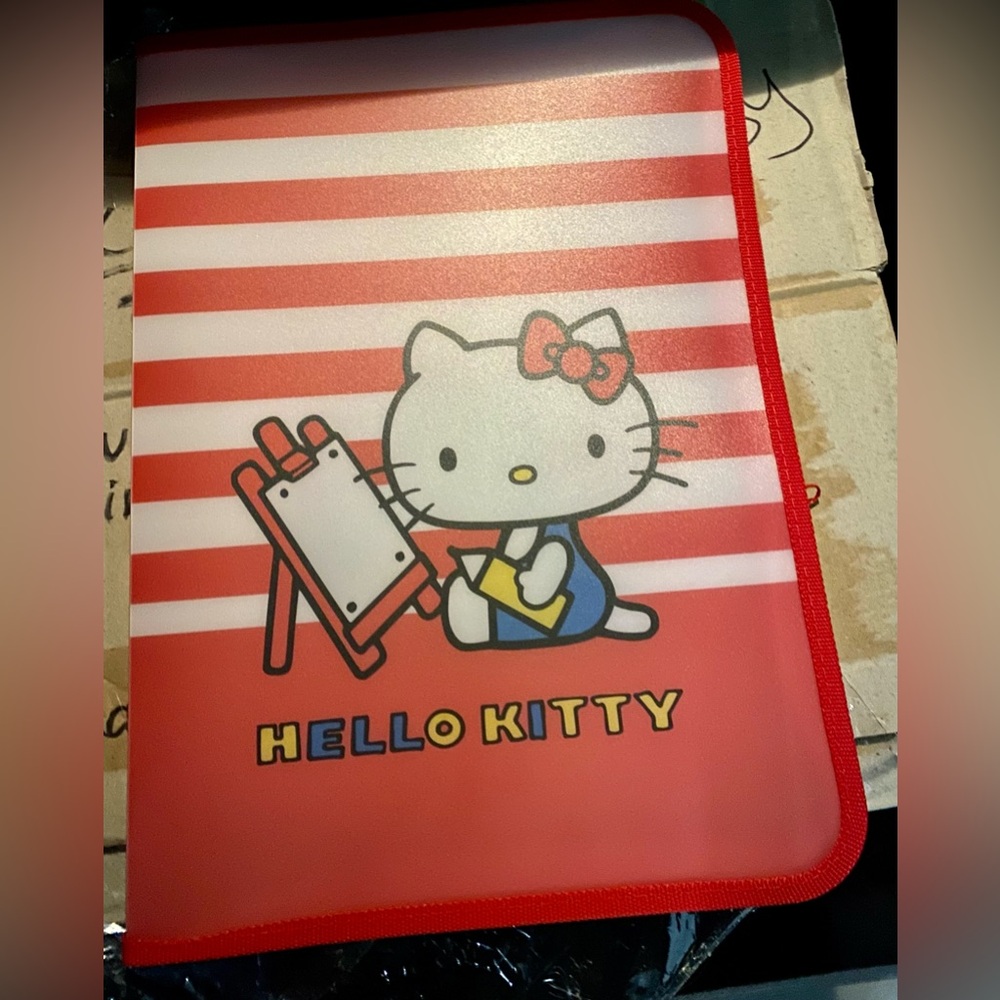 Hello Kitty Kuji (lottery prize) Only available in Japan.  Folder with zipper.